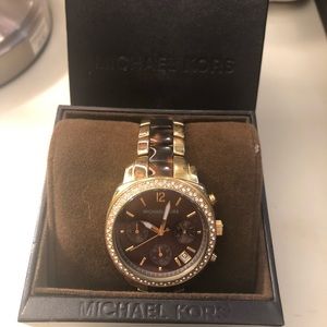 Michael Kors tortoise watch